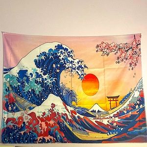 Wave tapestry good quality and big